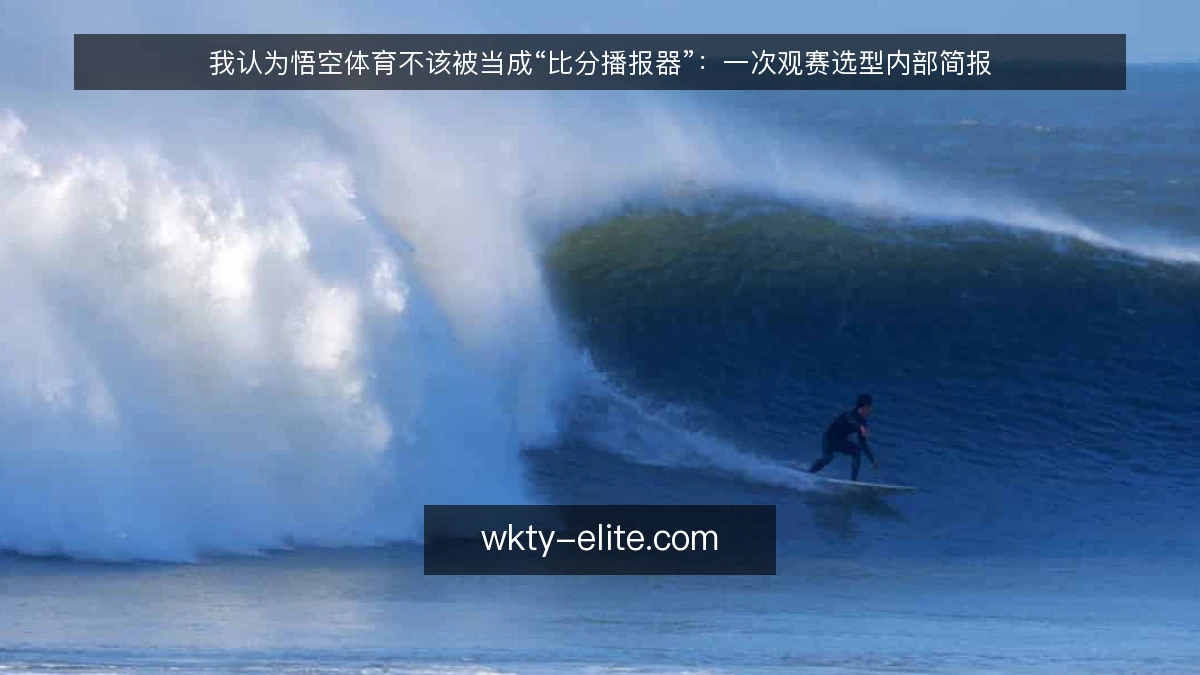 我认为悟空体育不该被当成“比分播报器”:一次观赛选型内部简报